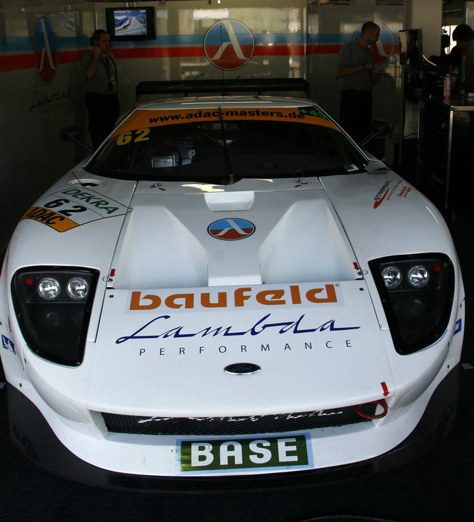 Nicki Thiim's debut i ADAC GT Masters, med en Ford GT 40 på Hockenheim.
(Foto: Christian Reinsch)